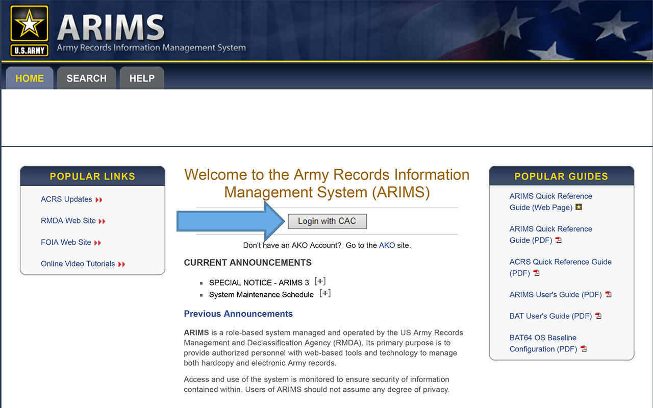 Getting Started with ARIMS