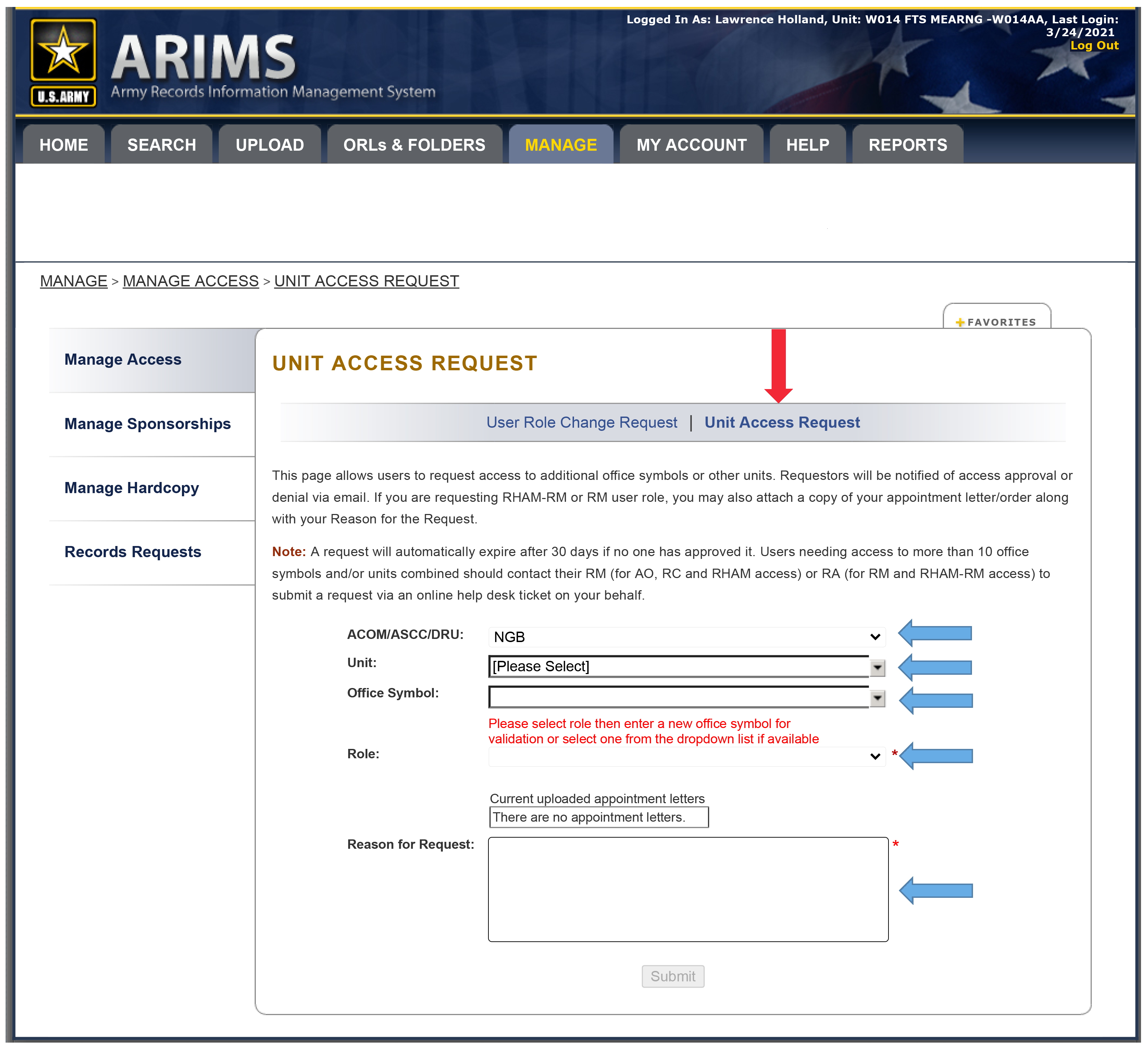 Getting Started with ARIMS