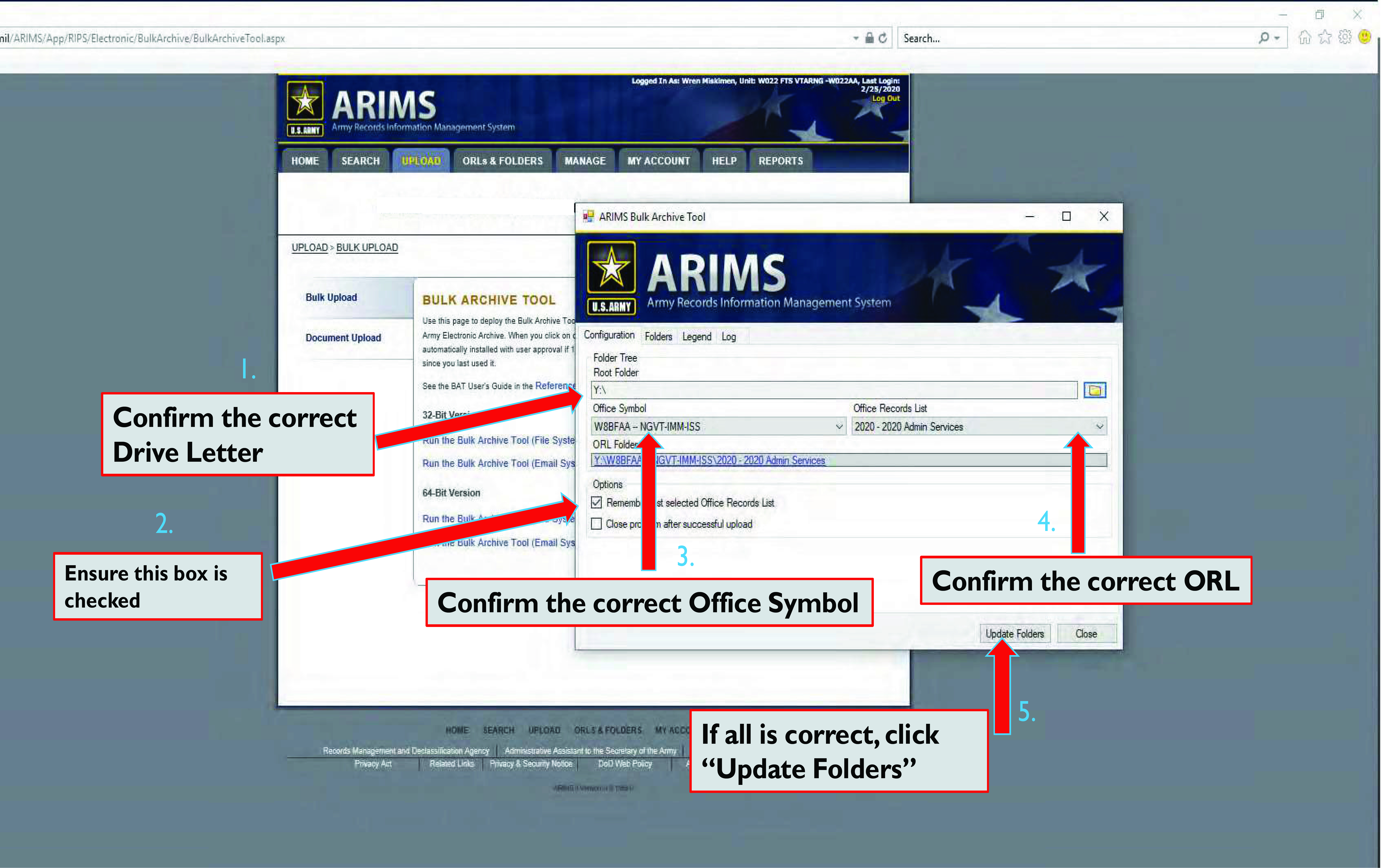 Getting Started with ARIMS